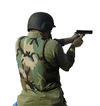 Officer in training takes aim